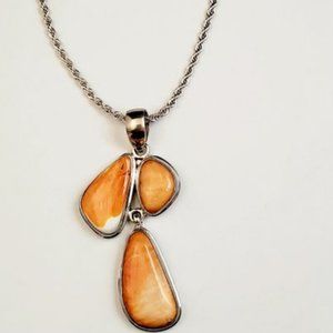 Authentic Spiny Oyster Orange Necklace.